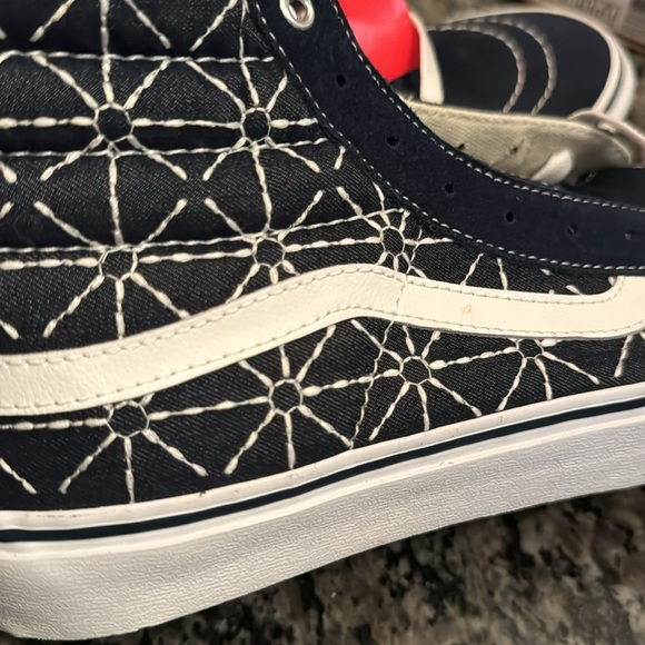 Vans off the wall unisex sk8 Hi slim quil NiB M11 W9.5 - Picture 8 of 9